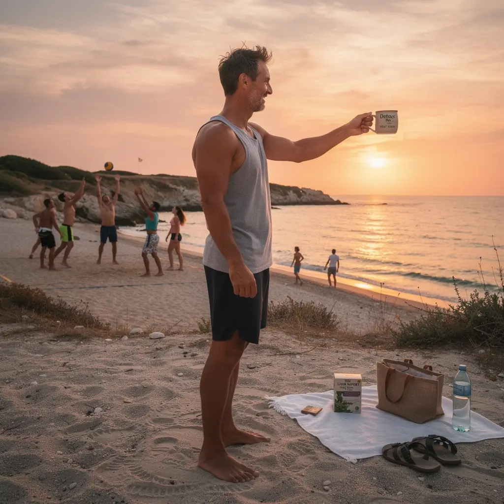 Bilje i cvjetovi maslačka prikazani u blizini čaja na stolu.